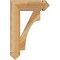 Ekena Millwork Westlake Arts & Crafts Rough Sawn Bracket, Western Red Cedar, 4"W x 16"D x 24"H BKT04X16X24WTL03RWR - alternate 2